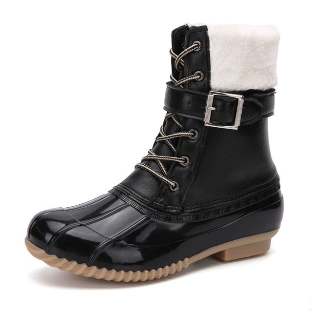 Chaussures pour femmes bottes de neige imperméables montantes 