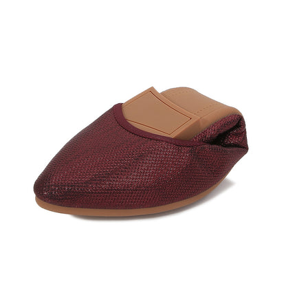 Shallow toe flat shoes