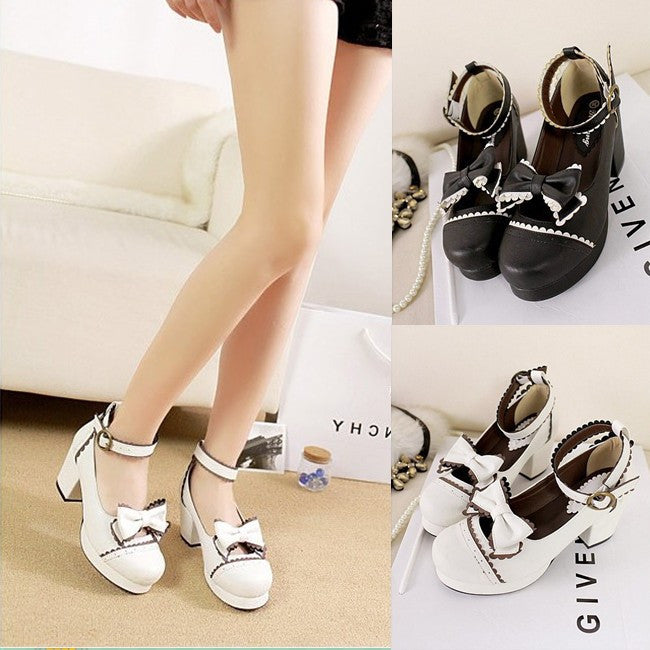 Japanese high heel princess maid anime shoes