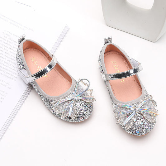 Zapatos de cristal con lentejuelas para niñas