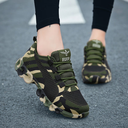 Zapatos deportivos de camuflaje para hombres y mujeres, para entrenamiento, trabajo, estudiantes, militares