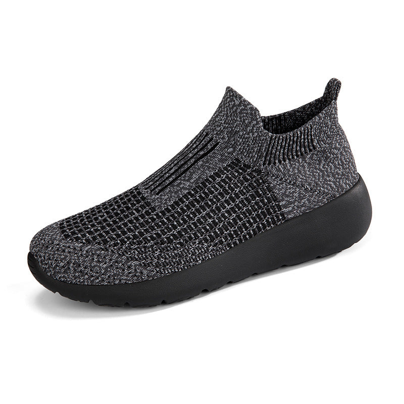 Baskets Flyknit grande taille pour hommes et femmes Chaussures décontractées à enfiler