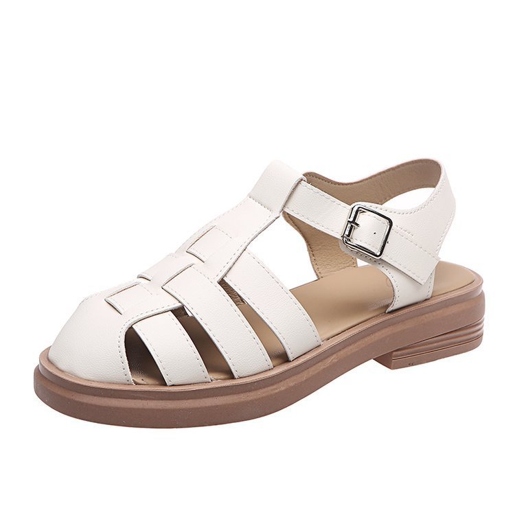 Ladies Fashion Personality Hollow Out One-Line Buckle Sandals