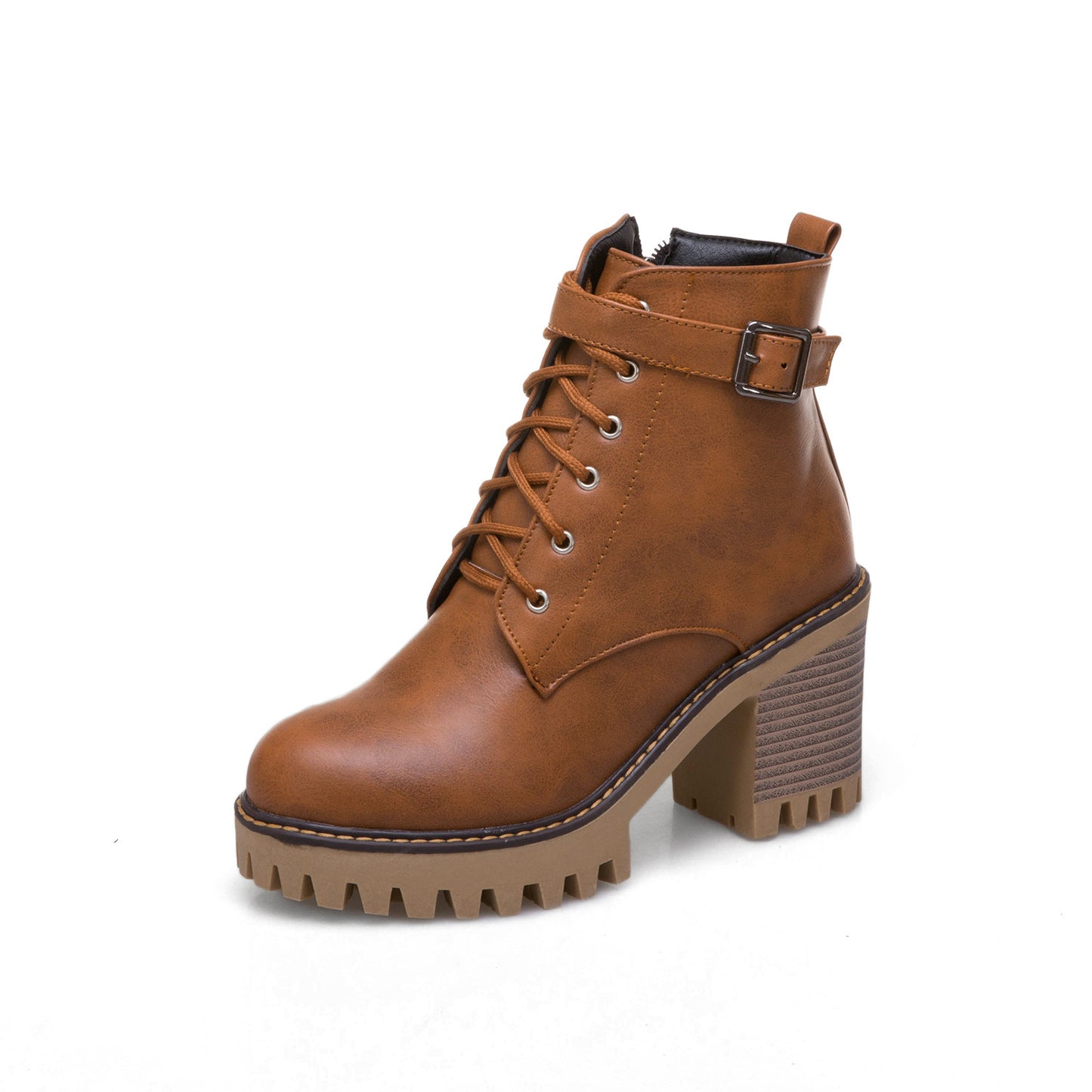 Botas Martin retro británicas con plataforma y tacón grueso