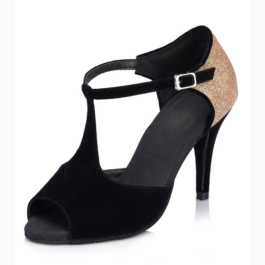 Ladies Buckle Latin Dance Shoes