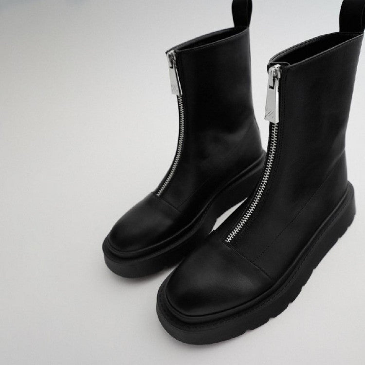 Nuevas botas Martin de suela gruesa para mujer estilo británico