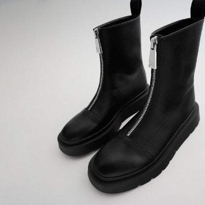 Nouvelles bottes Martin à semelles épaisses pour femmes de style britannique