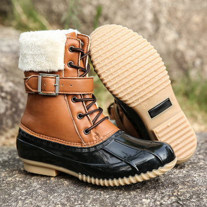 Chaussures pour femmes bottes de neige imperméables montantes 