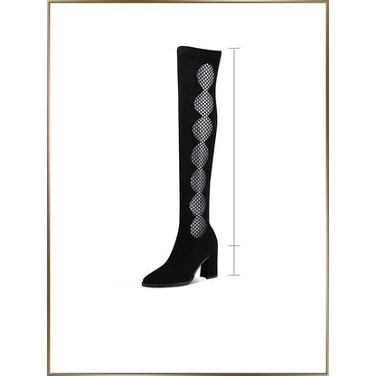 High-heeled Pointed Toe Slim Long Boots