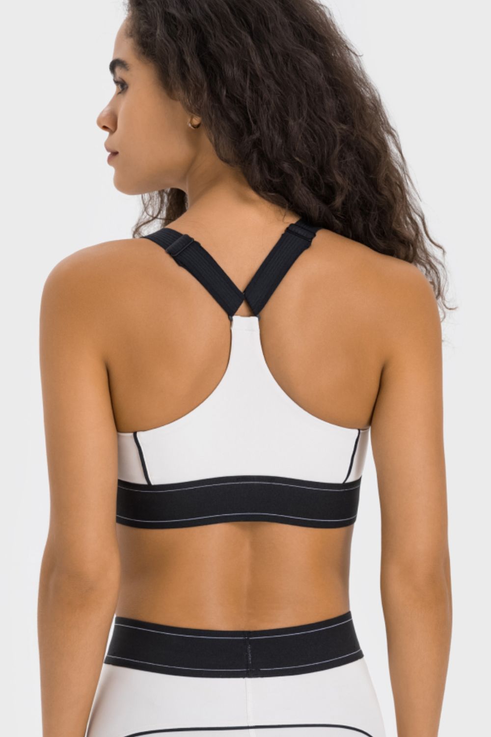 Soutien-gorge de sport contrasté