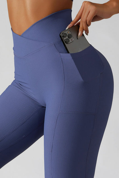 Legging actif basique Bae à taille croisée