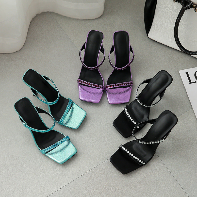 Women's Fashion Outer Wear Stiletto Sandals And Slippers