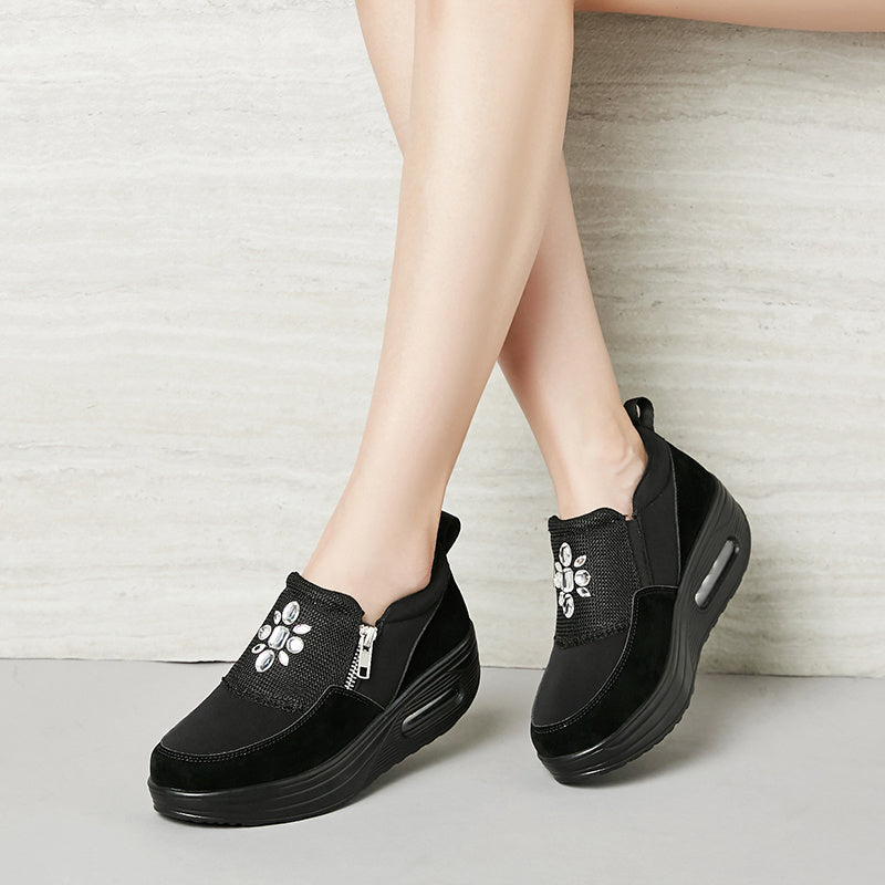 Women's thick platform casual shoes shake shoes