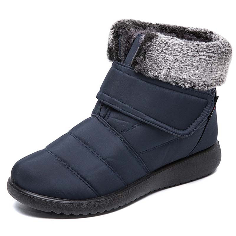 Bottes d'hiver en coton et chaussures chaudes en velours et coton