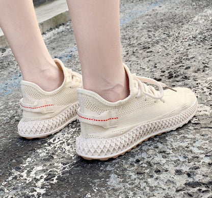 Casual shoes flat bottom flying sneakers