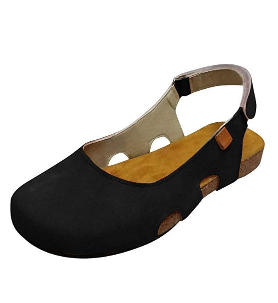 Women's flat sandals in the back of Baotou