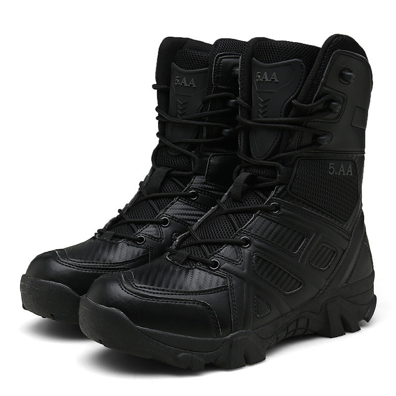 Botas de combate de entrenamiento de montañismo al aire libre de gran tamaño para hombre