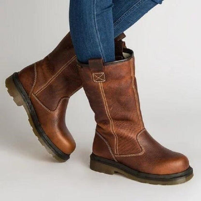 Round head short boots