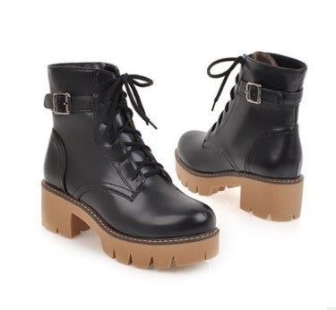 College Girl Style Ankle Boots