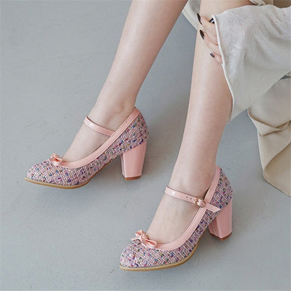 Foreign trade fashion thick heel high heels