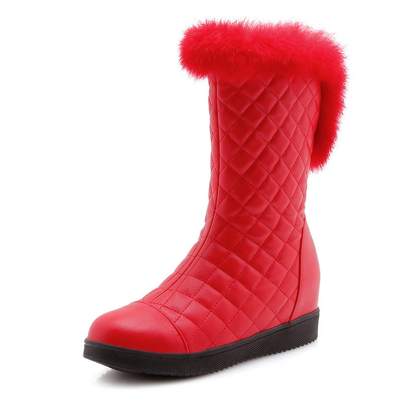 Bottes de neige neuves d'hiver pour enfants, bottes en coton et velours chauds