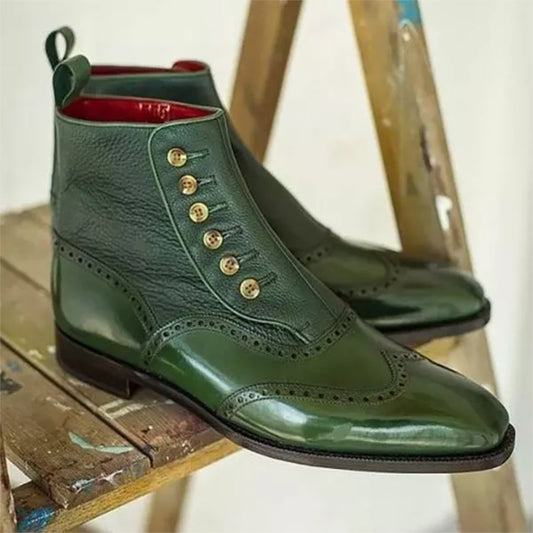 Botas de cuero para hombre Zapatos de cuero