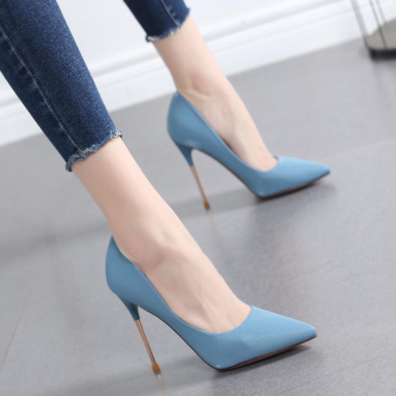 Metal Stiletto Heels For French Girls