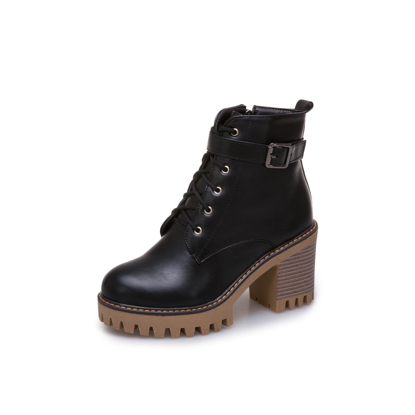 Botas Martin retro británicas con plataforma y tacón grueso