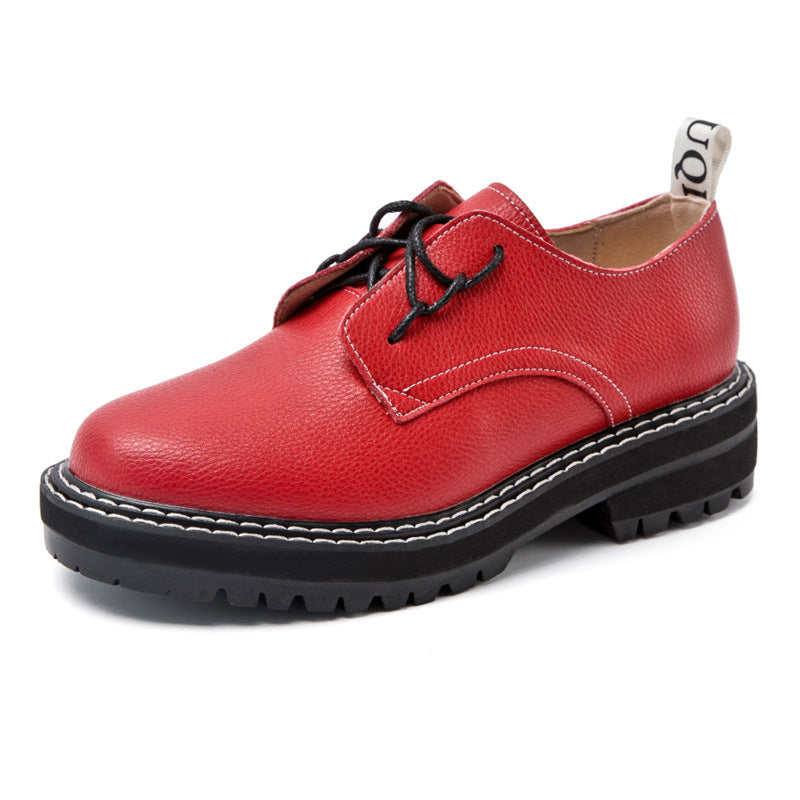 Zapatos coreanos para mujer que combinan con todo Zapatos Oxford Brock