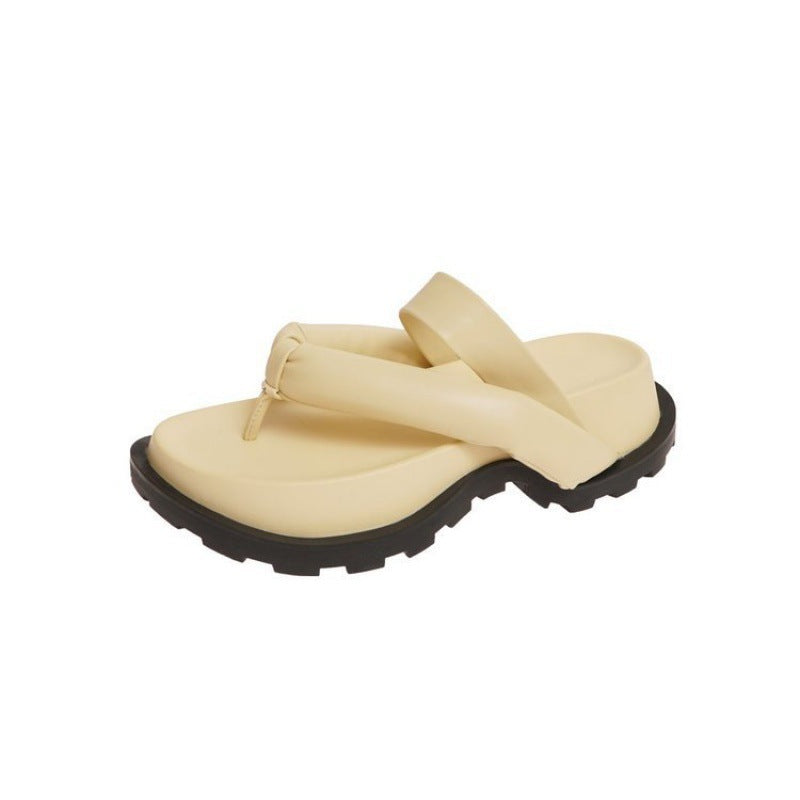 Fashion Sponge Cake Platform Flip-Flops