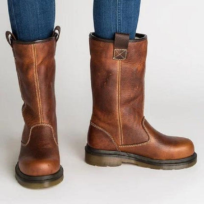 Round head short boots