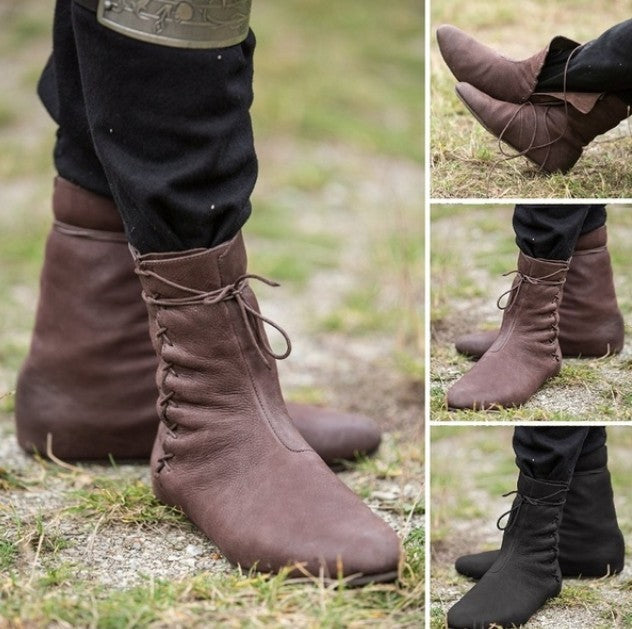 Bottes pour femmes à semelle plate et à lanières croisées