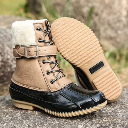 Chaussures pour femmes bottes de neige imperméables montantes 