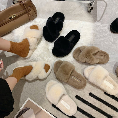 Women Wear Thick Soled Cotton Slippers