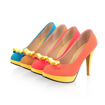 Women's shoes spring and autumn new high heel stiletto shoes waterproof platform