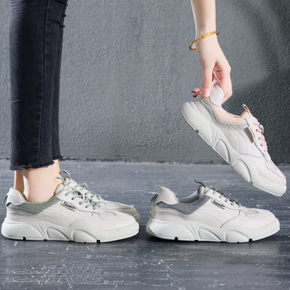 Leisure sports white shoes