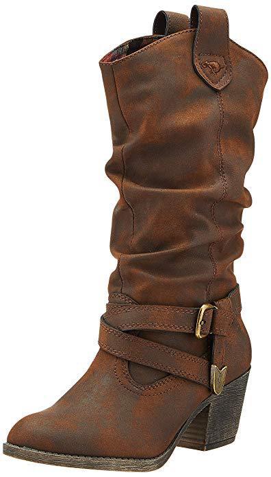 Vintage Ladies Cross Strap Knight Boots