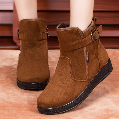 Plus fleece warm short-tube cotton boots