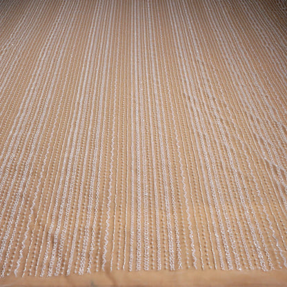 Dentelle de mariée tendance La Belleza, tissu en dentelle à lignes droites, tissu en dentelle pour robe de mariée perlée blanche 51'' de largeur 1 yard