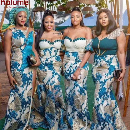 Tela de encaje de tul africano 2024, tela de encaje jacquard dorado con brocado nigeriano satinado para coser vestidos de fiesta de boda, tela para mujer F2078