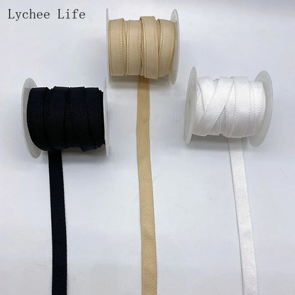 Lychee Life 5Yards Boning Corset Cover Tunnel Tape for Bra Underwear Ribbon Lace Wedding Dress Diy Sewing Accessories