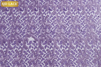 SJD LACE African Lace Fabric With Stones Nigerian French Mesh Lace Fabric 2021New Coming Style For Wedding Party Dress Sew A2322