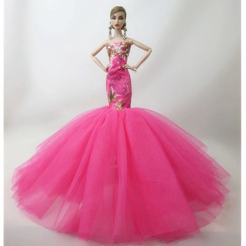 Ropa hecha a mano para barbie, vestido para barbie, ropa, vestido de noche, muñeca para barbie, accesorios, vestidos de novia, ropa, lote de muñecas