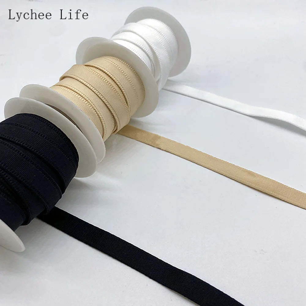 Lychee Life 5Yards Ruban de tunnel de couverture de corset de désossage pour soutien-gorge sous-vêtements ruban dentelle robe de mariée accessoires de couture de bricolage