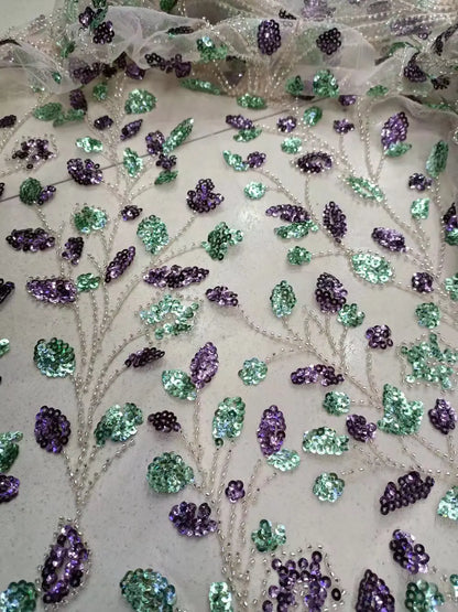 Special offer bead fabric African Nigeria fabric Sequin embroidered French tulle net lace For Party dresses wedding dress