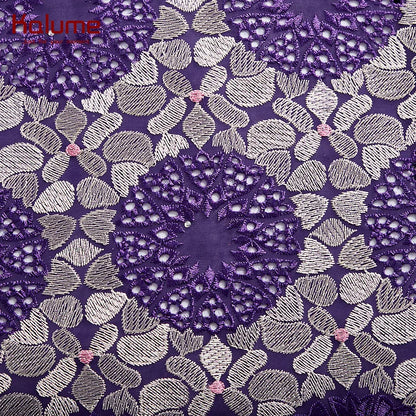 Tissu en dentelle africaine de mode Kalume Fashion Diy Swiss Voile 2021 Tissu en dentelle de coton nigérian pour coudre des robes de fête de mariage F2373