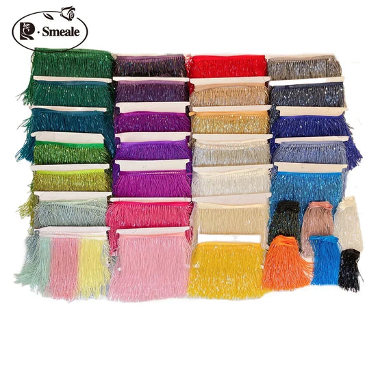 Borla de tubo de 15 cm de ancho, 38 colores, gris, azul y morado, accesorio para vestido de novia y de noche, adorno de encaje, decoración con cuentas RS3052