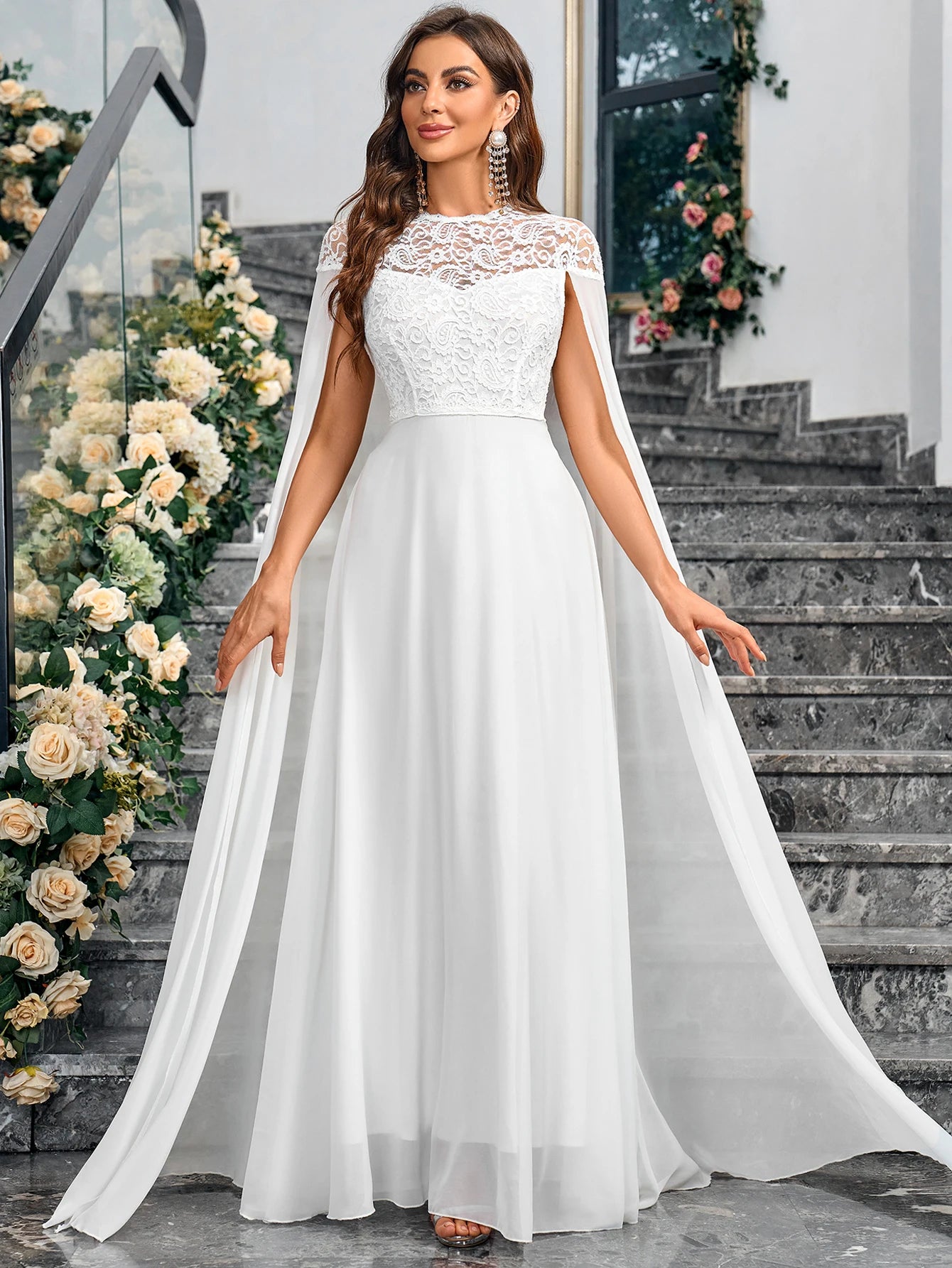 Robe de soirée de mariage sirène lilas élégante arabe pour femmes, manches châle, robe de mariée de luxe perlée de Dubaï 2024