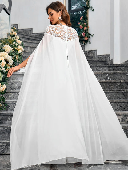 Robe de soirée de mariage sirène lilas élégante arabe pour femmes, manches châle, robe de mariée de luxe perlée de Dubaï 2024