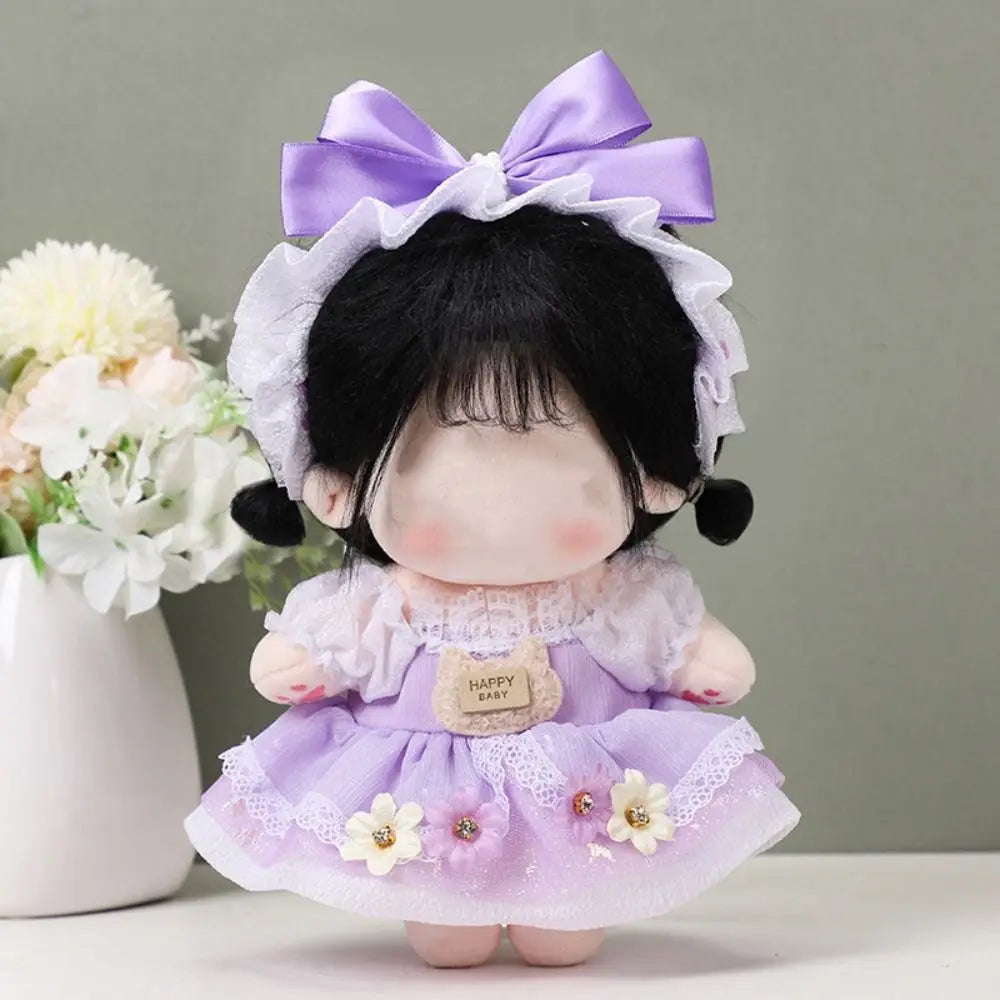 Cute Dress Clothes Jk Uniform for 20cm Cotton Doll Wedding Dress Lolita Dress Up Clothing Skirt Headwear Girl Doll Accessories